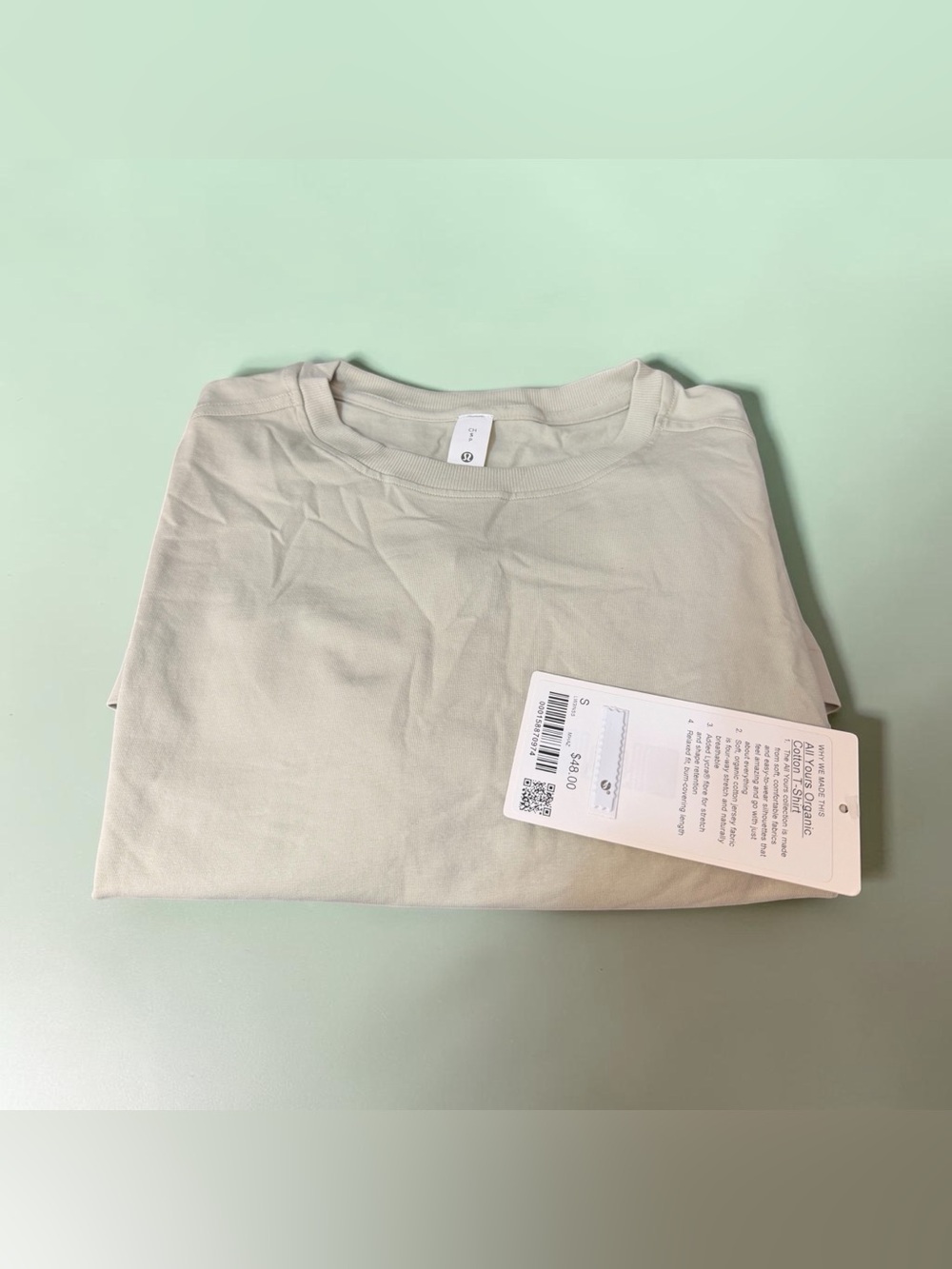 Lululemon All Yours Organic Cotton Crewneck T-Shirt Meadow Haze S NWT